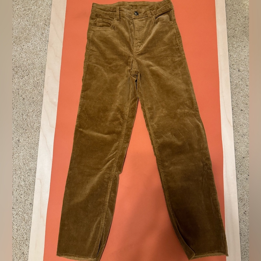 Women’s Divided by H&M corduroy high waist straight leg pants-Size 4-Like New